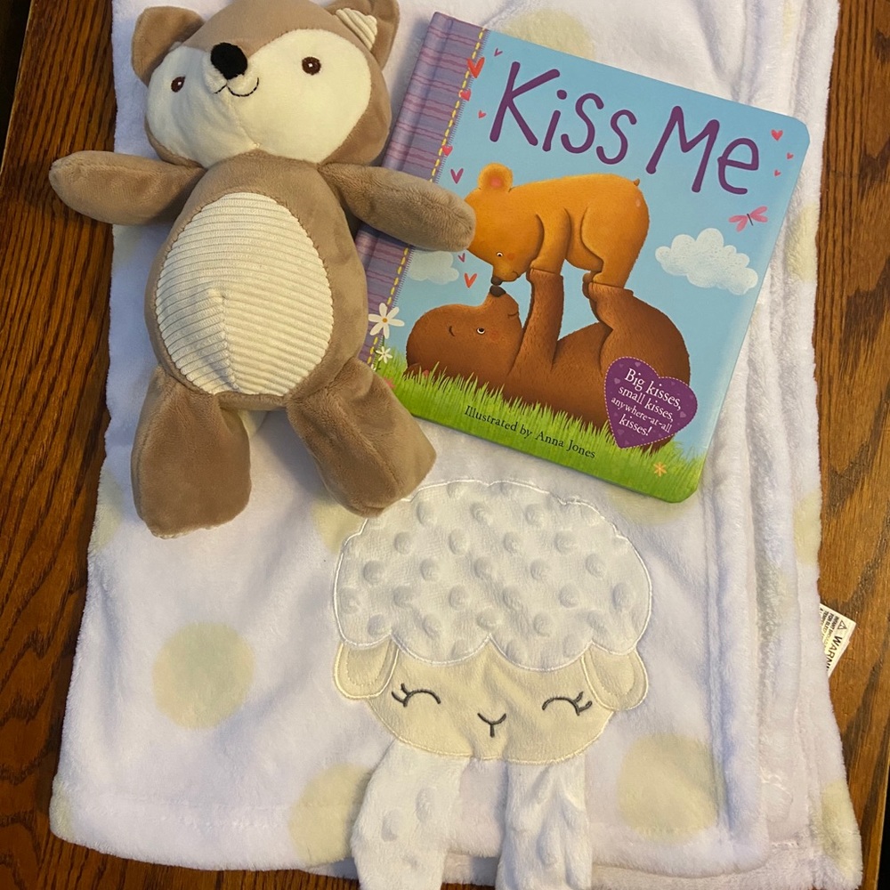 Baby lot - blankie toy and book